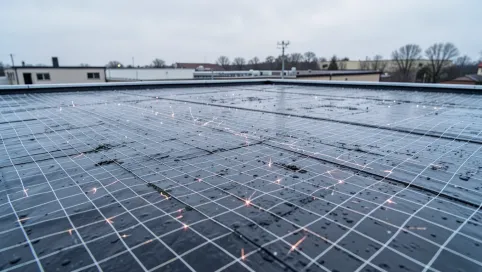 Badanie szczelności dachu metodą elektrooporową