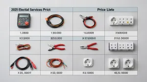 Cennik usług elektrycznych 2025