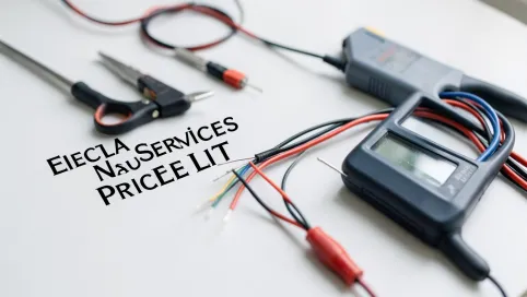 Cennik usług elektrycznych bez materiału