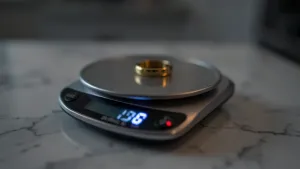 co oznacza napis lo na wadze elektronicznej