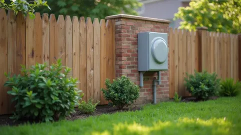 Czy skrzynka elektryczna musi być w linii ogrodzenia