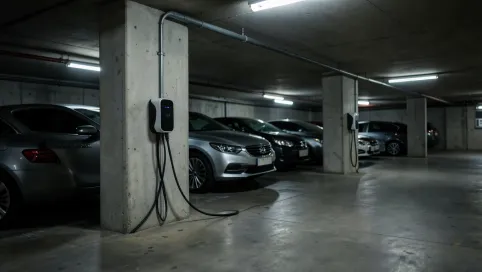 czy w garażu podziemnym można ładować samochód elektryczny