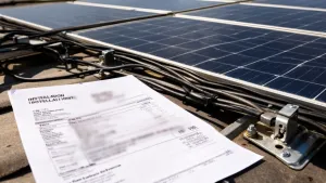Faktura za montaż instalacji fotowoltaicznej