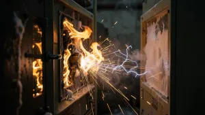 gaszenie rozdzielni elektrycznych