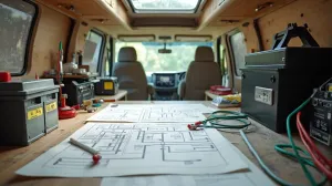 instalacja elektryczna kamper schemat