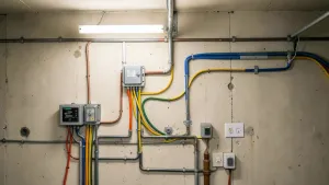 Instalacja elektryczna w garażu schemat