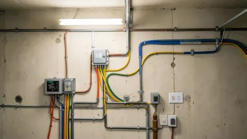 Instalacja elektryczna w garażu schemat