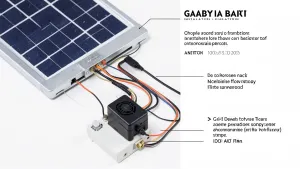 instalacja off grid z akumulatorem schemat