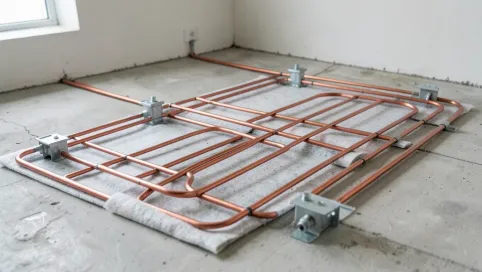 instalacja ogrzewania podłogowego
