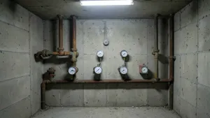 Instalacja wodna w bloku z wielkiej płyty