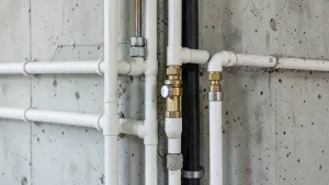 Instalacja wodna w ścianie nośnej
