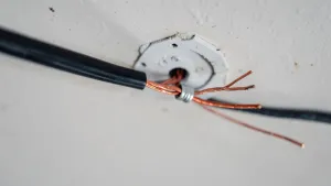 Jak przedłużyć przewód elektryczny w suficie