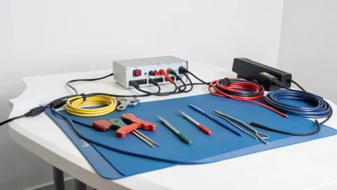 Jakie są zasady przygotowania miejsca pracy przy urządzeniach elektrycznych