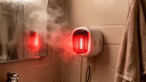 Mały grzejnik elektryczny łazienkowy