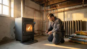 montaż pieca na pellet do starej instalacji cena