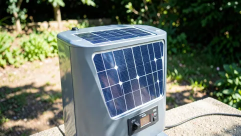 ogrzewacz elektryczny z panelem fotowoltaicznym