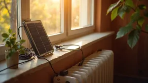 Panel fotowoltaiczny do grzejnika elektrycznego