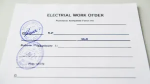 Polecenie Pisemne Na Prace Elektryczne