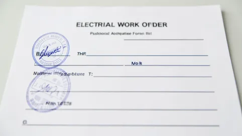 Polecenie Pisemne Na Prace Elektryczne