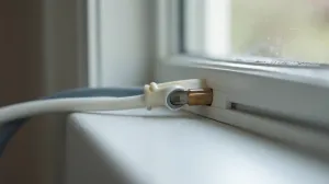 Przejście okienne kabla elektrycznego