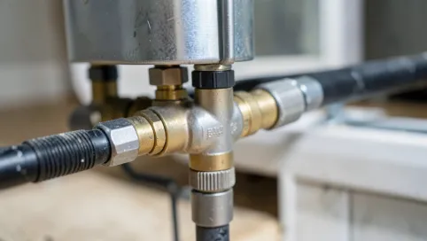 Rozdzielacz do podłogówki z elektrozaworami