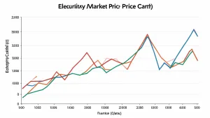 Rynkowa cena energii elektrycznej wykres