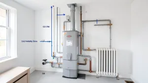 schemat instalacji co i cwu w domu jednorodzinnym