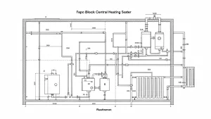 Schemat instalacji co w bloku mieszkalnym