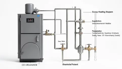 schemat instalacji co w układzie zamkniętym