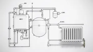 schemat instalacji co zamkniętej