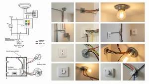 schemat instalacji elektrycznej oświetlenia