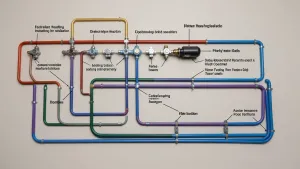 Schemat instalacji ogrzewania podłogowego