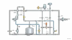 Schemat instalacji wodnej w domu jednorodzinnym