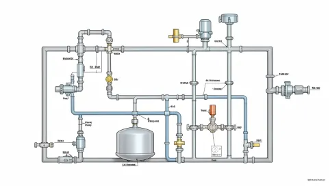Schemat instalacji wodnej w domu jednorodzinnym