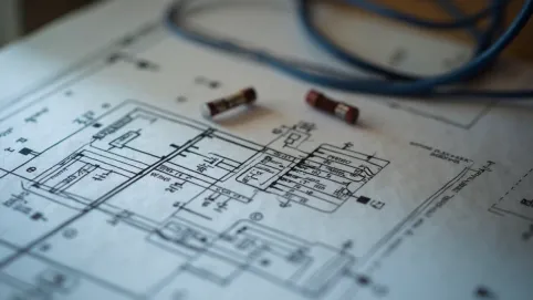 Schemat przyłącza elektrycznego domu jednorodzinnego