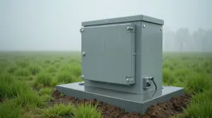 Skrzynka elektryczna zewnętrzna z fundamentem