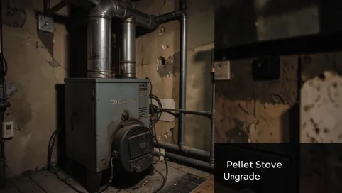 Stara instalacja co a piec peletowy