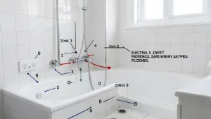 Strefy elektryczne w łazience