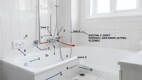 Strefy elektryczne w łazience