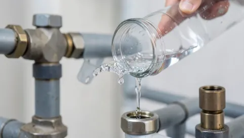 Wodą demineralizowaną do instalacji co