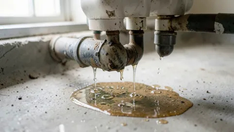 Wyciek wody z instalacji CO