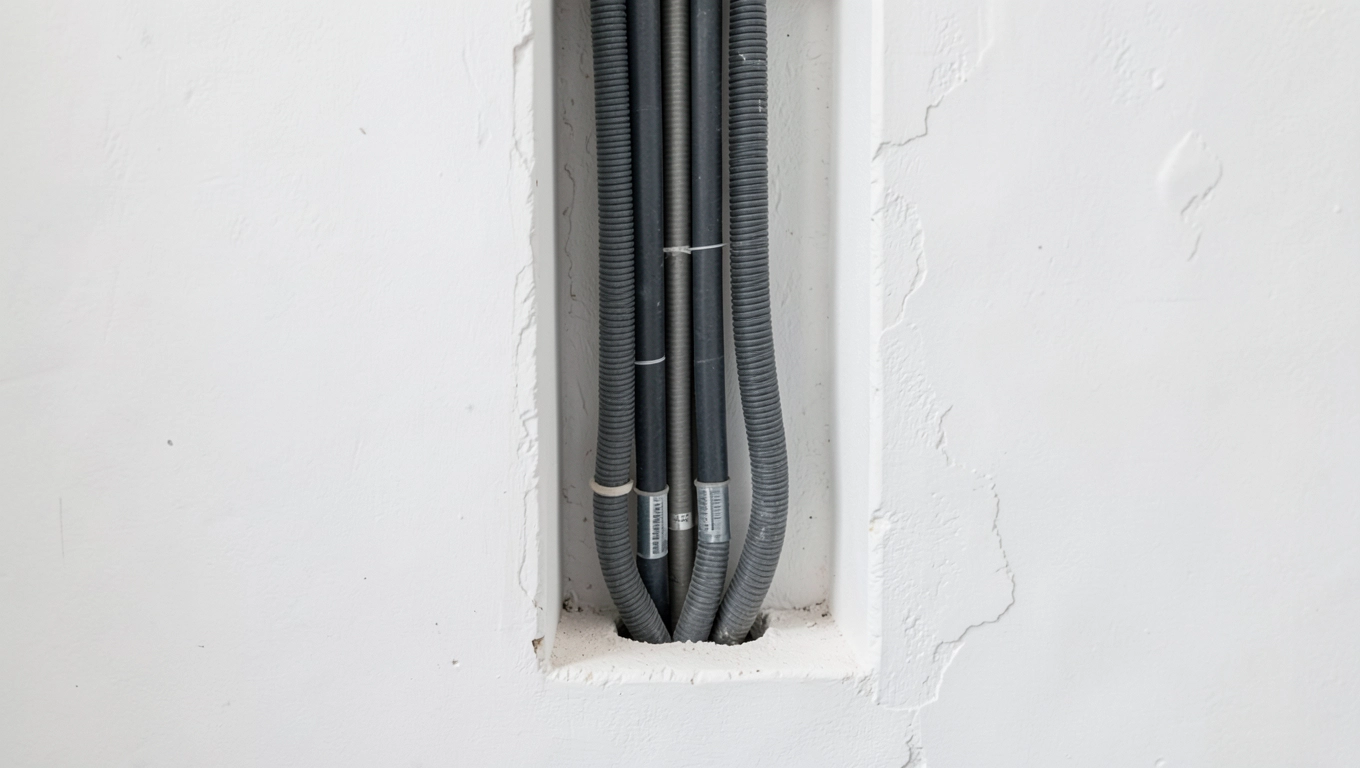 Trasy przewodów jednofazowych