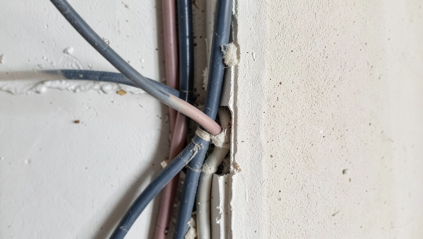 Układanie kabli elektrycznych w ścianie cena