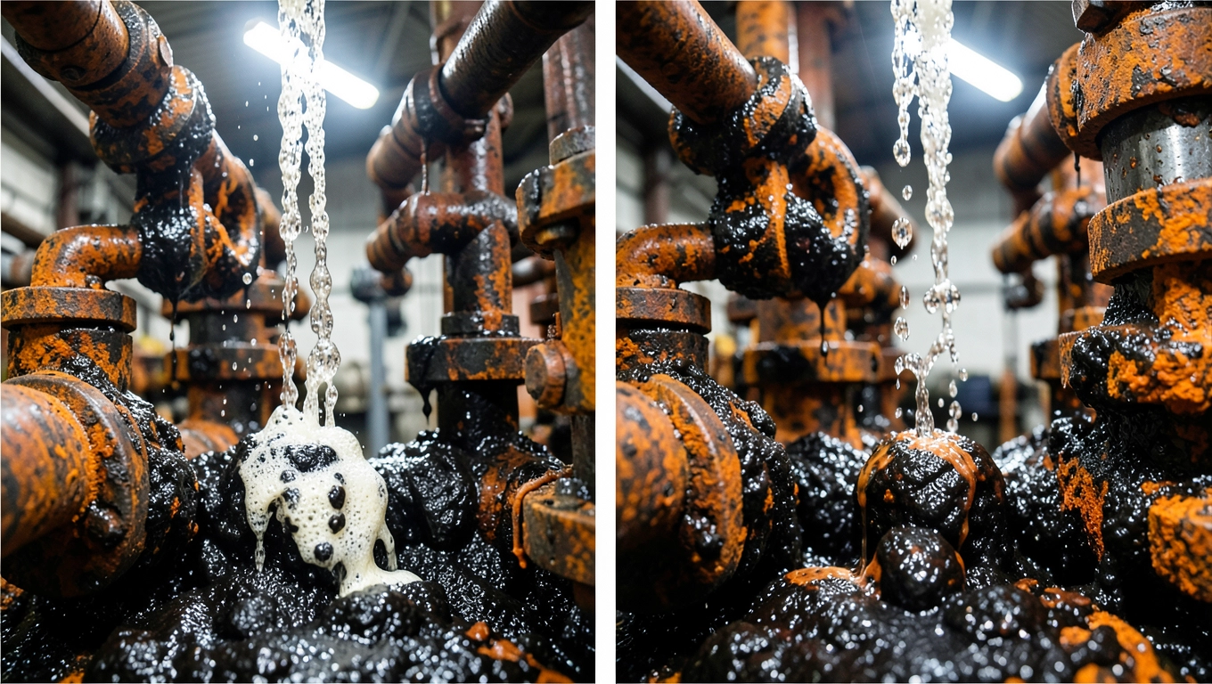 Usuwanie szlamu i rdzy chemicznie