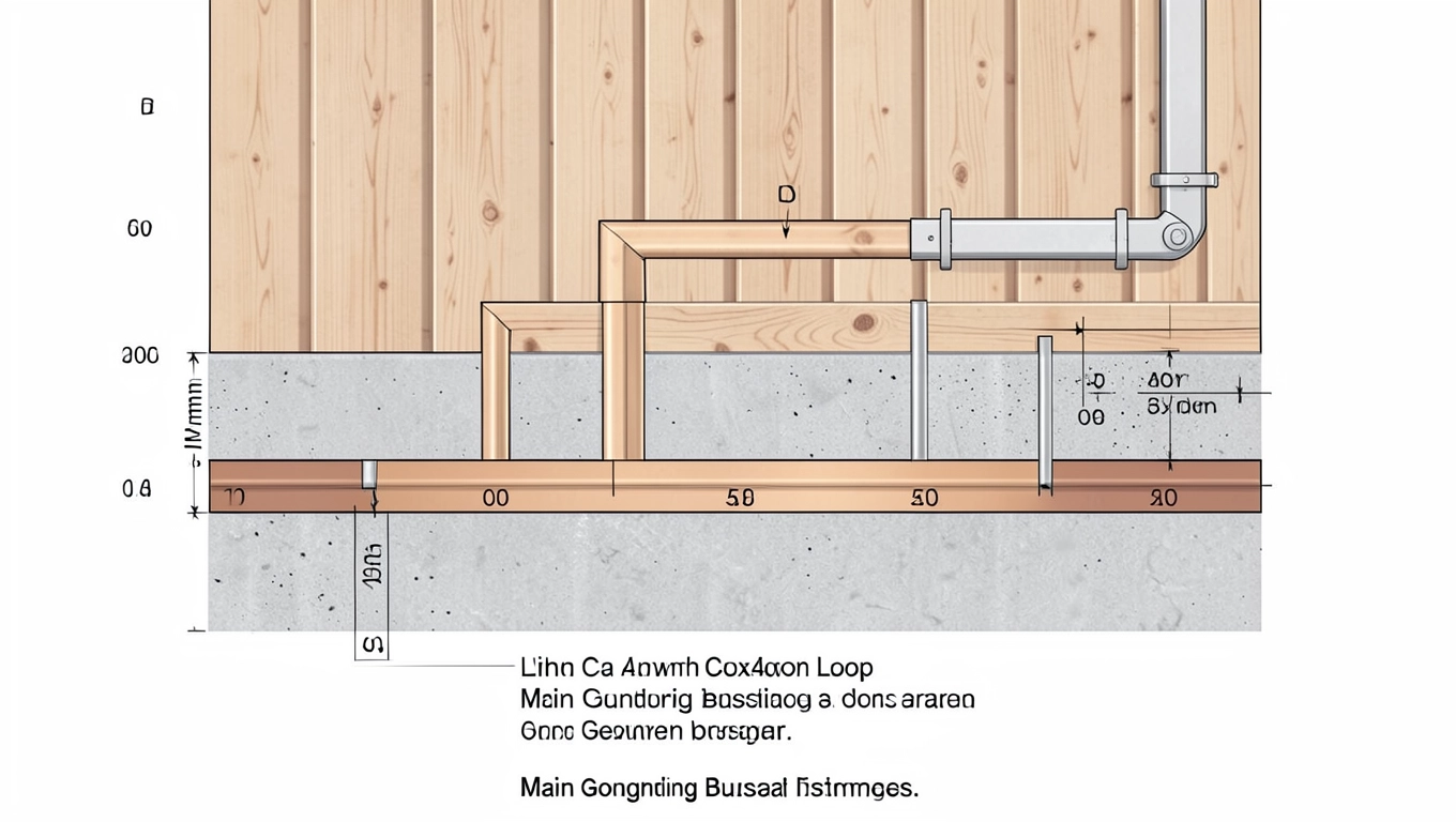 Uziemienie budynku drewnianego schemat