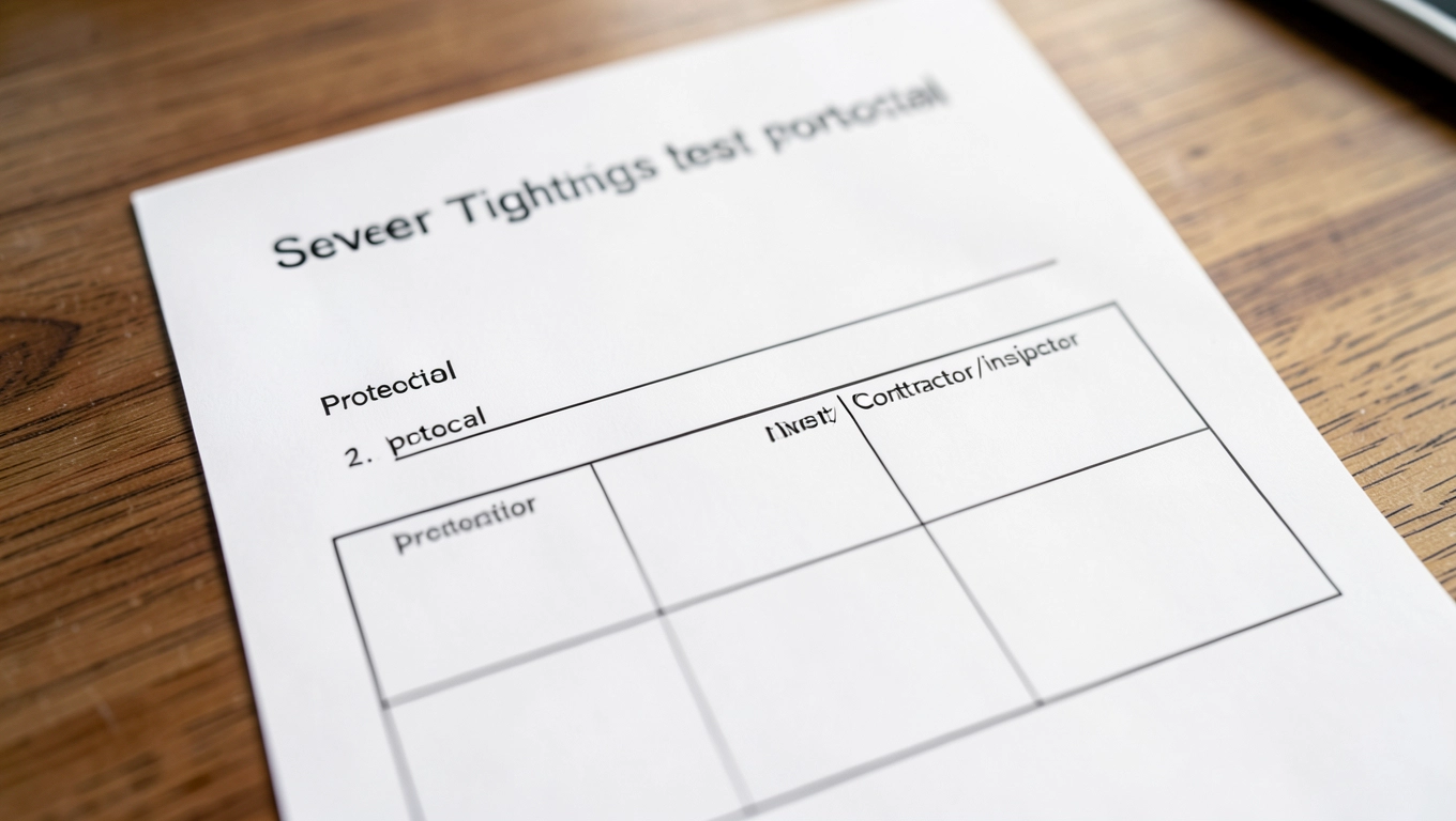 Wypełnianie protokołu próby szczelności