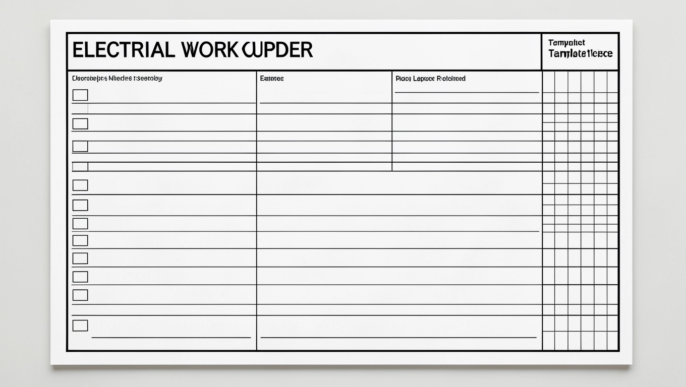 Wzór Polecenia Pisemnego Na Prace Elektryczne
