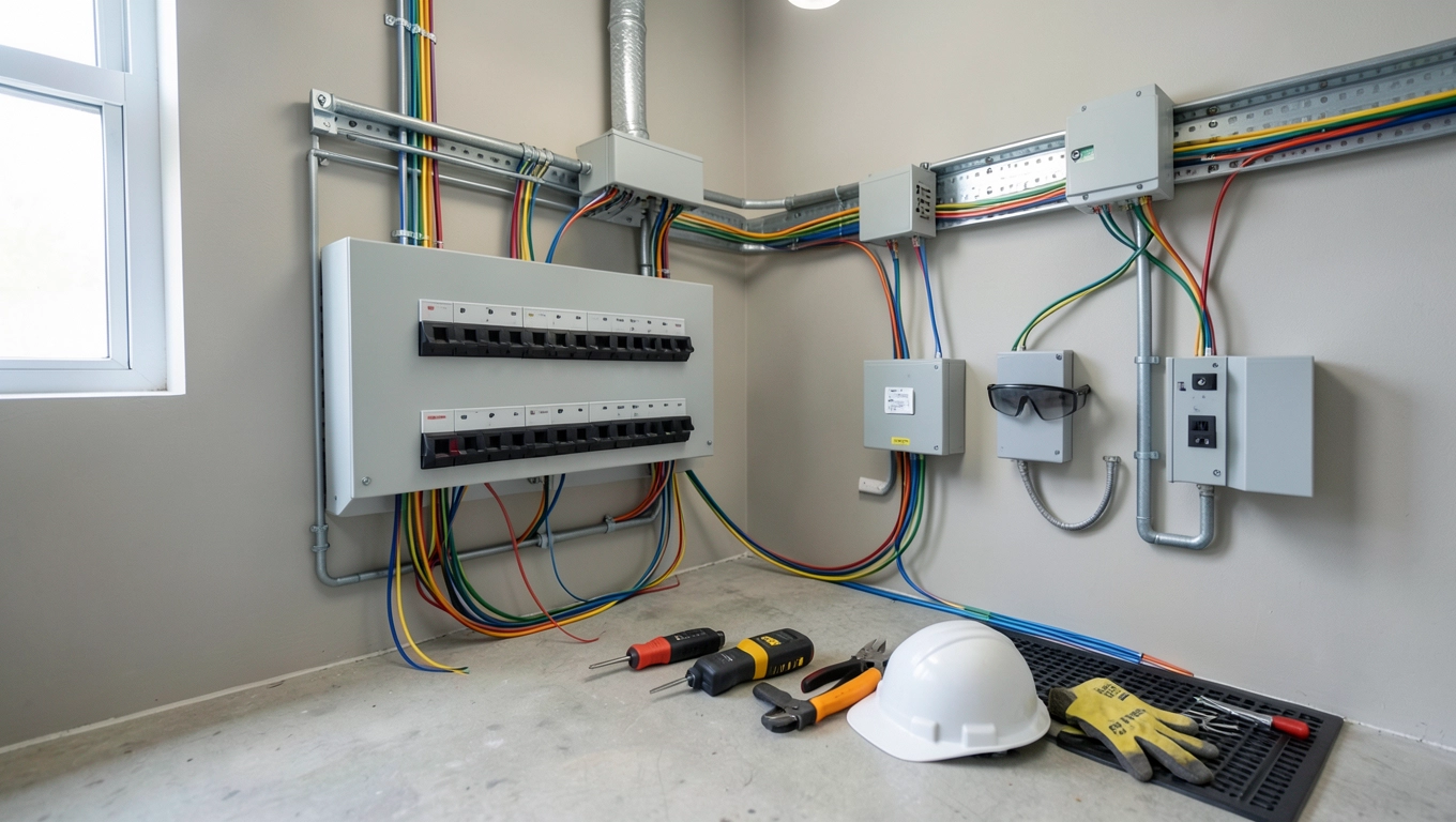 Zasady bezpieczeństwa przy montażu schematu instalacji elektrycznej oświetlenia